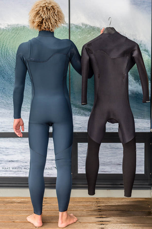 Peak Climax Pro Zip Free 3_2mm GB Wetsuit Steamer Back Inside _ Out